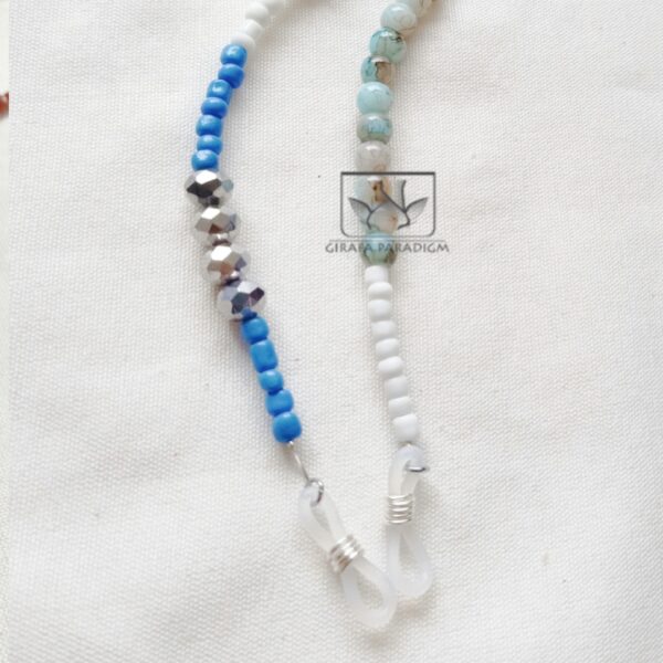 Blue, white& pink glasses cord