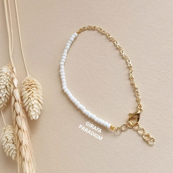 Half Half White & Gold bracelet