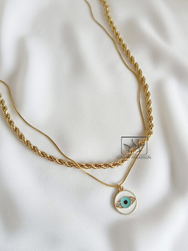 Blue Eye set of necklaces