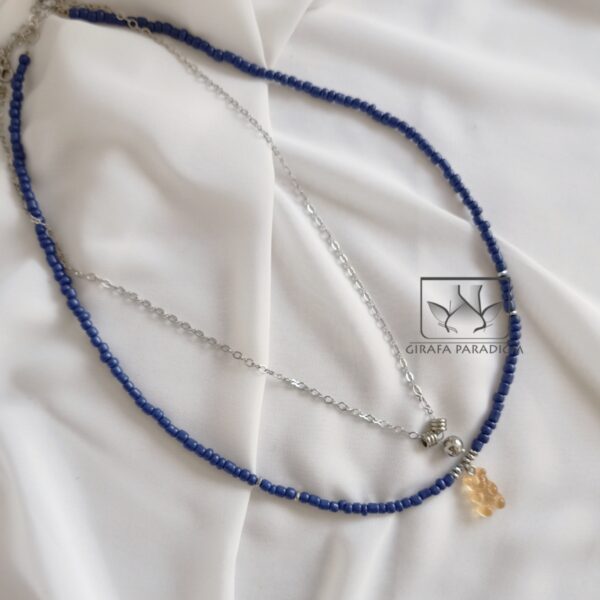 Blue& silver Necklace - Image 2