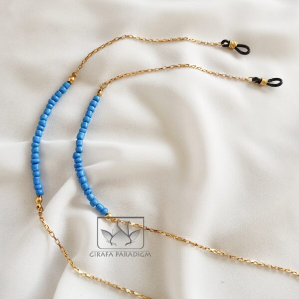 Blue and gold Glasses cord