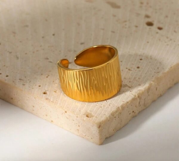 Golden Stainless steel ring