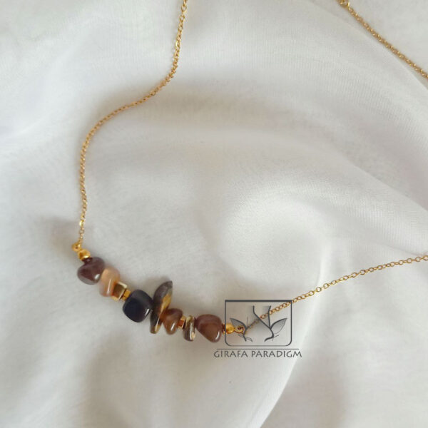 Natural Stones Minimal Necklace - Image 2