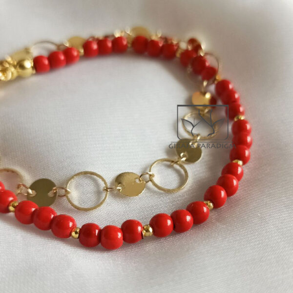 Red & Gold bracelets set