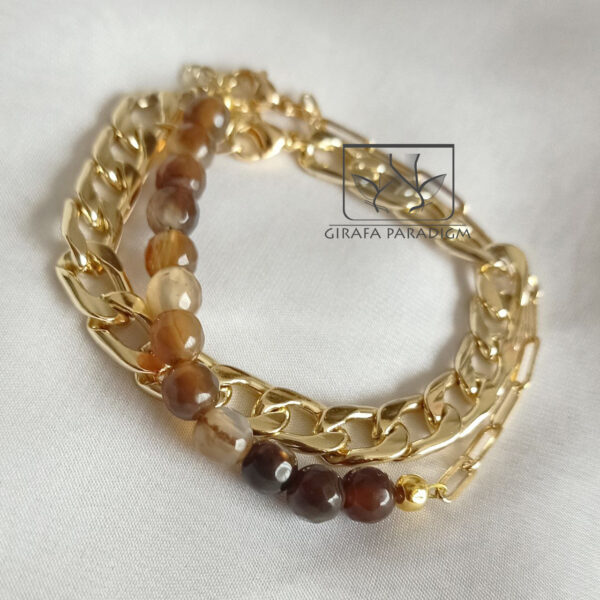 Brown & Gold bracelets set