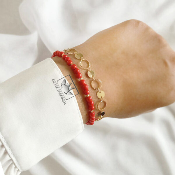 Red & Gold bracelets set - Image 3